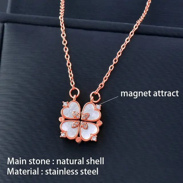 Magnetic flower necklace